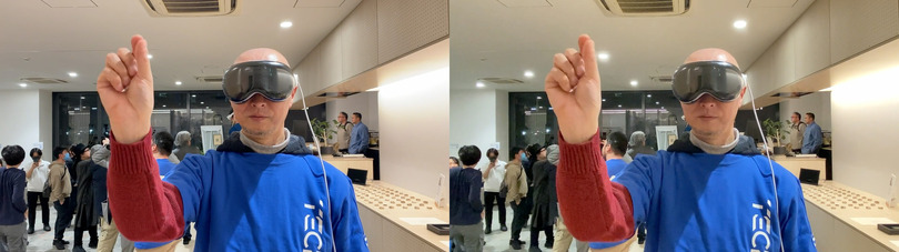 日本未発売の17台が集結した「Apple Vision Proパーティー in 日本橋」を空間ビデオ・3D映像で