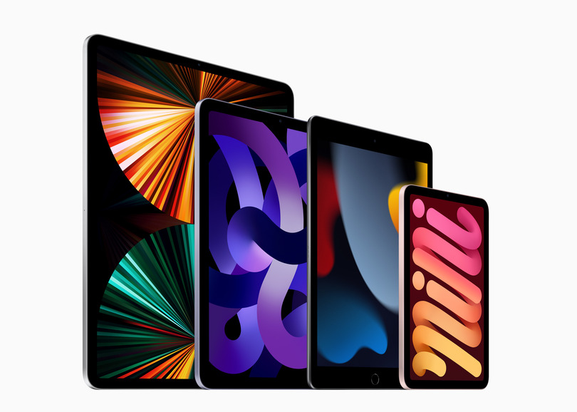 iPad lineup (early 2022)