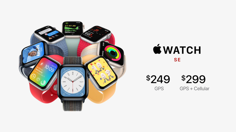 Apple Watch SE第2世代発表。処理速度20%アップ、衝突検知機能にも対応