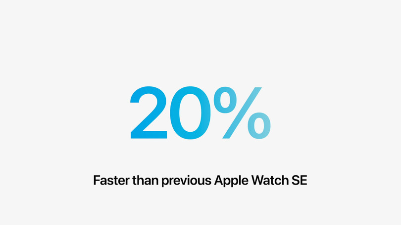 Apple Watch SE第2世代発表。処理速度20%アップ、衝突検知機能にも対応