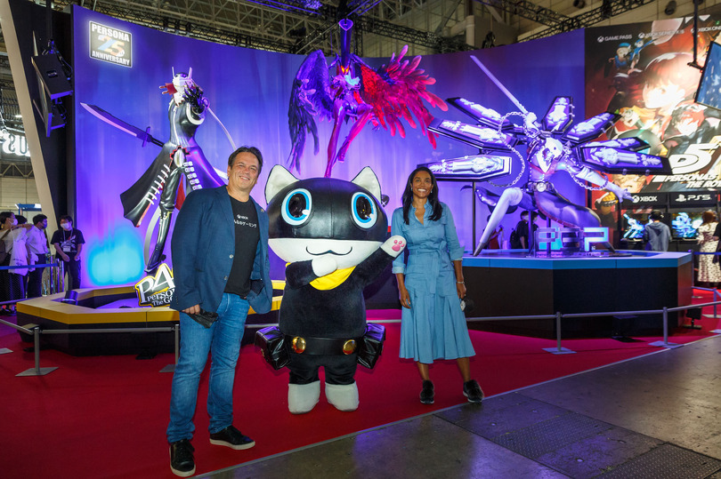 Phil Spencer and Sarah Bond at TGS 2022