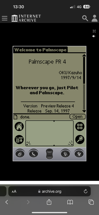 Palmアプリ数百本がスマホで利用可能に。Internet Archiveがブラウザ版エミュレータ公開
