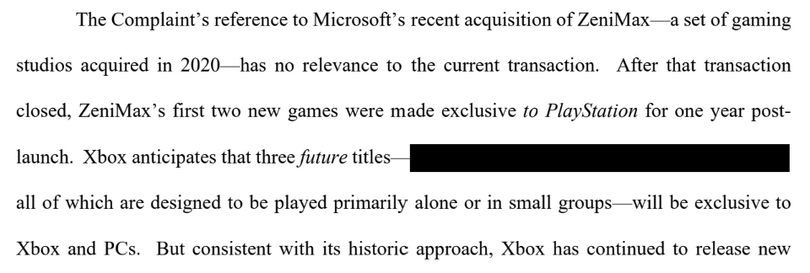 マイクロソフト、傘下ゲームスタジオのタイトル3本をXboxとPC独占に。米FTCへの反論書で明かす