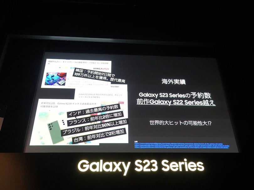 海外で好調のGalaxy S23シリーズ、日本では販路拡大とオンライン販売強化でシェア拡大を目指す（石野純也）