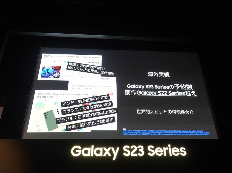 海外で好調のGalaxy S23シリーズ、日本では販路拡大とオンライン販売強化でシェア拡大を目指す（石野純也）