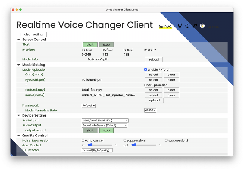 AIボイチェン「RVC」の精度と学習・変換速度が革命的。コナンの蝶ネクタイ的リアルタイムボイチェンも可能（CloseBox）