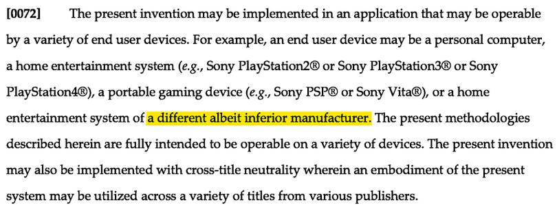 ソニー、特許文書で競合を何故か「他の劣ったメーカー」と呼び続ける。専門家は「幼稚、プロ意識欠如」と批判
