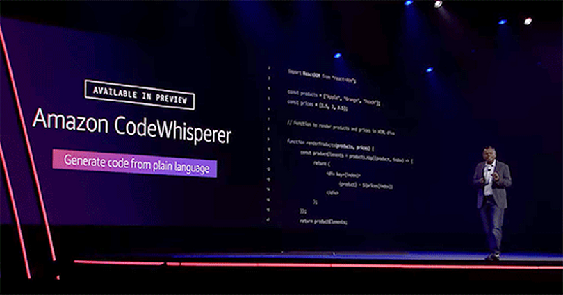 AIがコーディングしてくれる「Amazon CodeWhisperer」正式投入。GitHub Copilotに対抗、個人利用は無料
