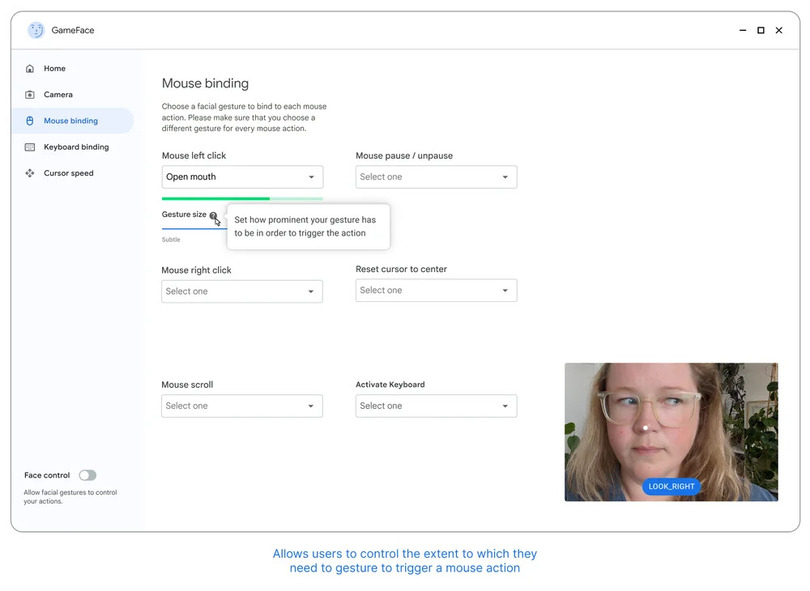 Google、頭の動きと表情でマウスが操作できる「Project Gameface」発表。高価な機材を使わないアクセシビリティに取り組む