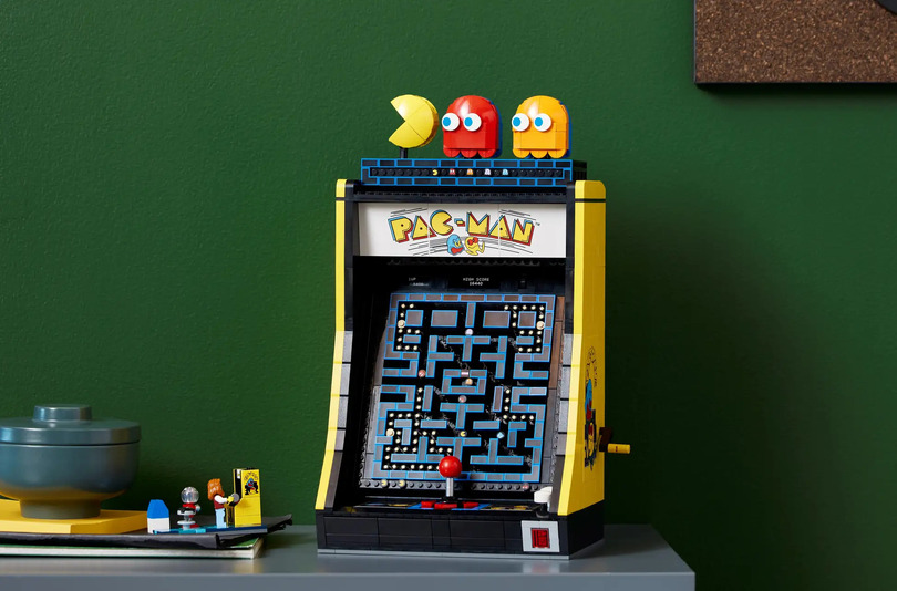 大人レゴ「ゲームセンターマシン パックマン」6月1日発売。80年代アーケード筐体を再現、中にはミニゲーセン