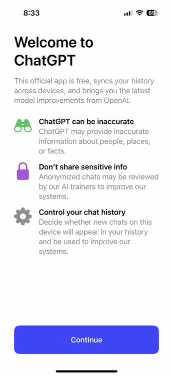 iOS版ChatGPT公式アプリ、1週間遅れで国内配信。日本語の音声入力も対応