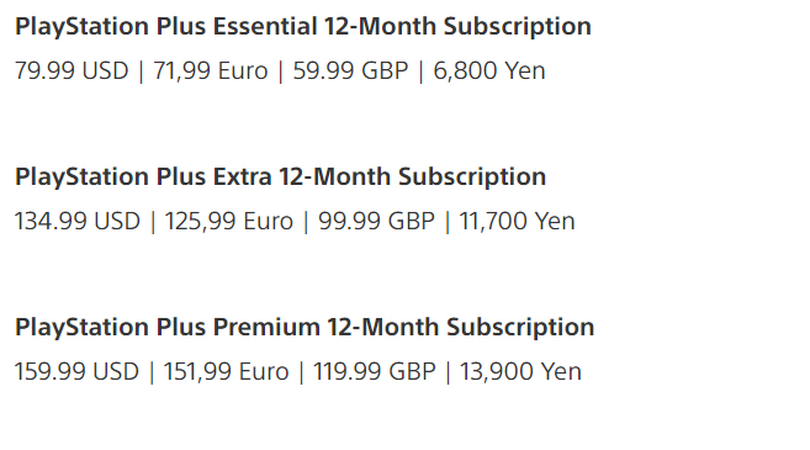 ソニー、PlayStation Plusを値上げ。9月6日より　エクストラ12か月利用権は年3100円増額