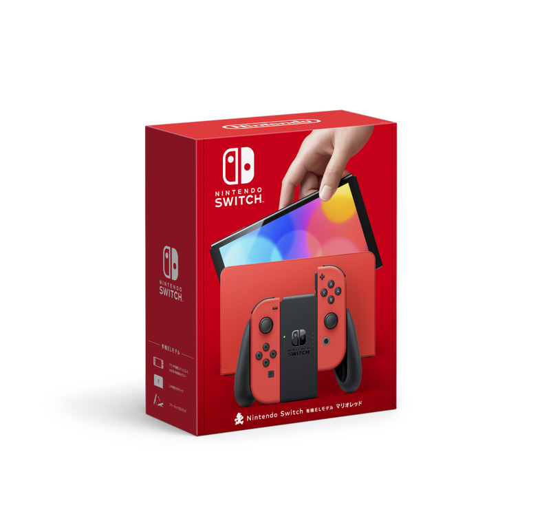 ニンテンドースイッチ有機ELモデルに真っ赤な『マリオレッド』10月6日発売。予約受付開始