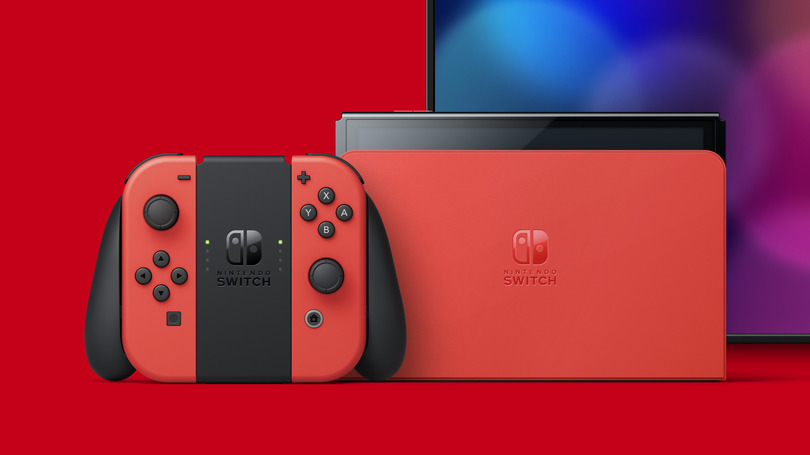 ニンテンドースイッチ有機ELモデルに真っ赤な『マリオレッド』10月6日発売。予約受付開始