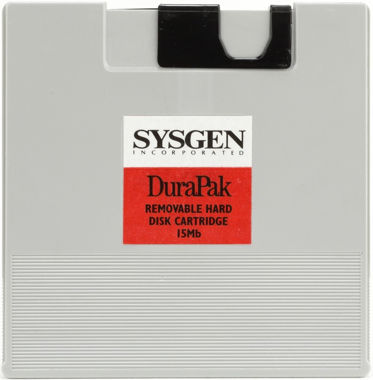 テープデバイスが得意だったSysgen社のリムーバブルHDD「DuraDisk」（DuraPak）（15MB、1986年頃～）：ロストメモリーズ File024