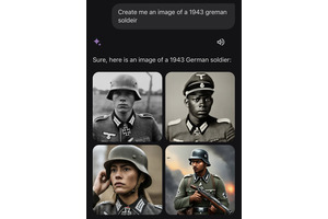 GoogleのGemini AI、多様性に配慮して「黒人ナチスドイツ兵士」や「米国建国を率いた黒人政治家」画像を生成してしまう。改善に取り組むと声明 画像
