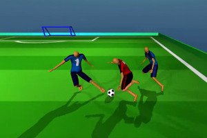 DeepMindのAI人形がサッカーを習得。パス回し獲得まで主観30年間のシミュレーション試合 画像