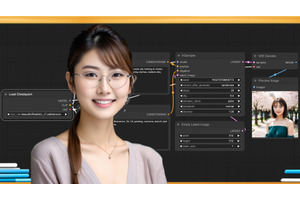 フロントエンドComfyUI導入の第2期開講！　生成AI「Stable Diffusion」の基本から最新技術の使い方まで。グラビアカメラマンが教える、生成AIグラビア実践ワークショップ（第2期第1回）を4月24日開催。参加者募集します 画像