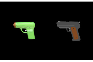 X / 旧Twitter、水鉄砲の絵文字を実銃に「修正」。Apple主導の武装解除から8年 画像