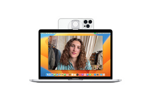 iPhoneをMacのカメラにするベルキン製アダプタ発売。センターフレームやデスクビューも使い放題 画像