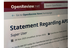 “匿名査読者”の名前が漏洩、AI分野の主要学会で発覚。査読システム「OpenReview」のセキュリティ事故が原因（生成AIクローズアップ） 画像