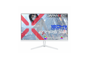JAPANNEXTの27型4Kゲーミングモニタに白い新モデル、3万6980円　PS5の120Hz / VRR対応、付属品までホワイト 画像