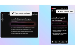 YouTube、プロンプトでホーム画面に表示する動画を調整する「カスタムフィード」機能を発表。米国で提供開始 画像
