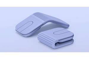 ロジ初の折りたたみマウスmobi fold 発売　縦折りスマホ的フォルダブル 画像
