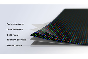 次世代Galaxy Z Foldはチタンで折り目対策　髪の毛3分1の極薄フィルムで耐久性向上、フォルダブル新技術「Flex Titanium」をサムスン発表 画像