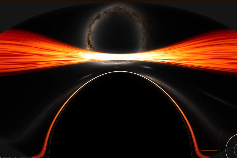 NASA、ブラックホールに落ちてゆく人の視点を映像化。掠めて飛ぶ場合も