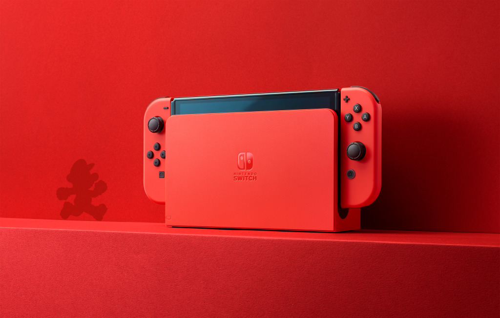 ニンテンドースイッチ有機ELモデルに真っ赤な『マリオレッド』10月6日