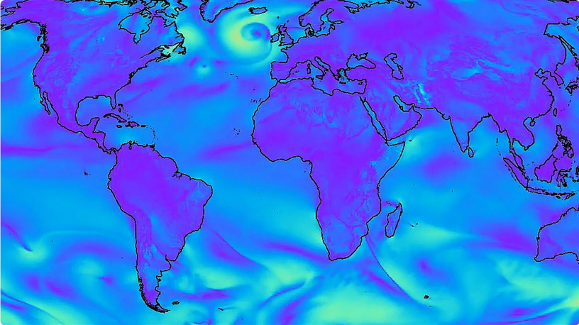 Google DeepMindの気象予測AI「GraphCast」、1分で前例ない精度の10日間予報を出力 画像