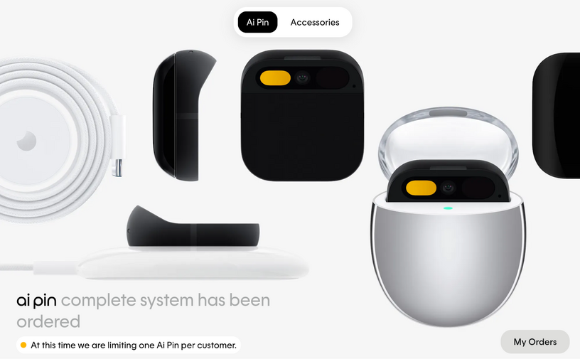 Humaneのバッジ型AIウェアラブル「Ai Pin」を注文してわかったこと。米国外で使える? アクセサリは? 画像