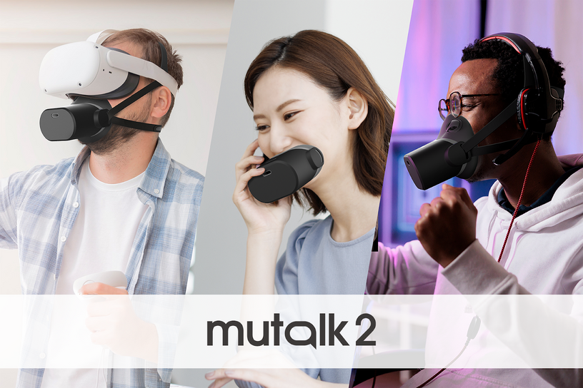 シフトールの防音マイク新型『mutalk 2』テクノエッジのCES報告会に出展。高音質・低遅延化に鼻声対策、秘密のメタバース会話やウェブ会議向け 画像