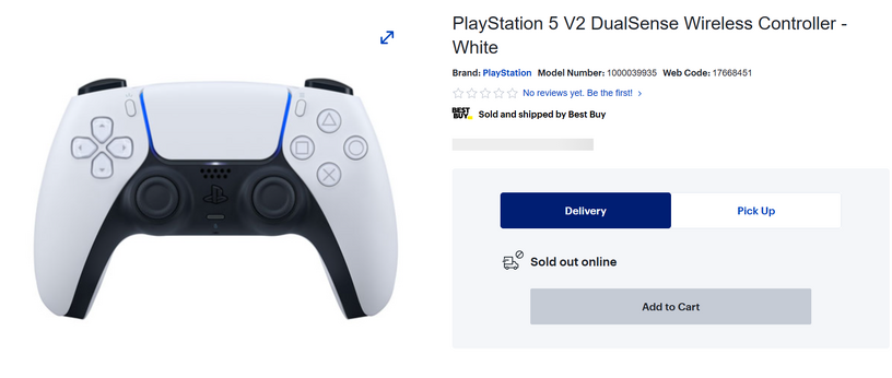 新型PS5 DualSenseコントローラ「V2」を販売店がフライング掲載。駆動時間が50%延長？ 画像