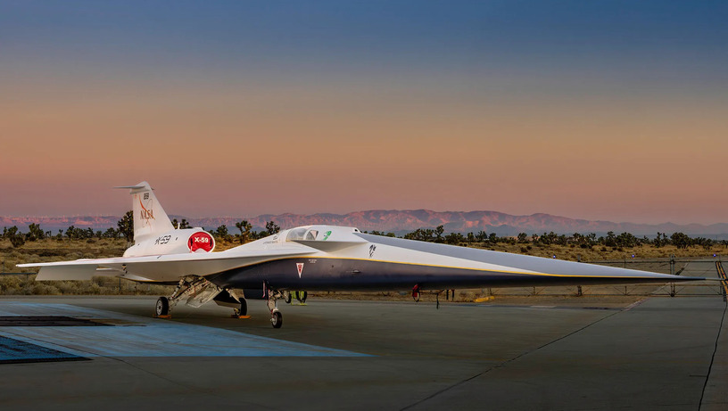 NASA、静音超音速実験機「X-59 Quesst」を正式公開。ソニックブーム大幅軽減で「商用超音速飛行禁止」解除目指す 画像
