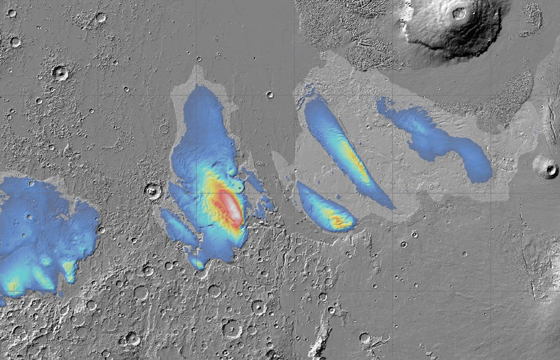 火星の赤道地下に大量の氷が埋もれている可能性。15年前のMars Expressデータ再調査で推定 画像