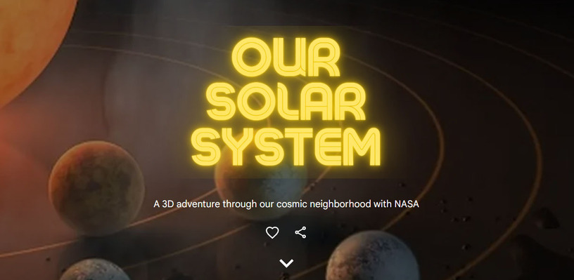 ARで惑星や宇宙船を楽しみながら学べる特設サイト、GoogleとNASAが公開 画像