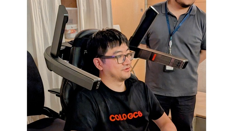 椅子と合体する7.1.2chサラウンド スピーカーCOLO GCSを体験。リアル後方・上方チャンネルを省スペースで実現するオールインワン 画像