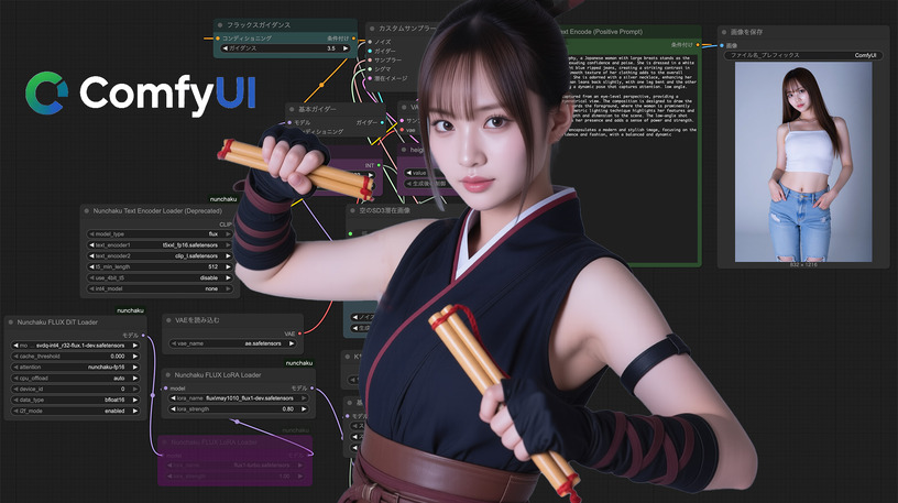 生成AIグラビアワークショップ再開！　高性能なFLUX.1 [dev] 画像を数秒で生成できる謎技術「ヌンチャク」に迫る。グラビアカメラマンが教える、生成AIグラビア実践ワークショップ（第4期第1回）を10月22日開催。テクノエッジ アルファ会員なら無料 画像