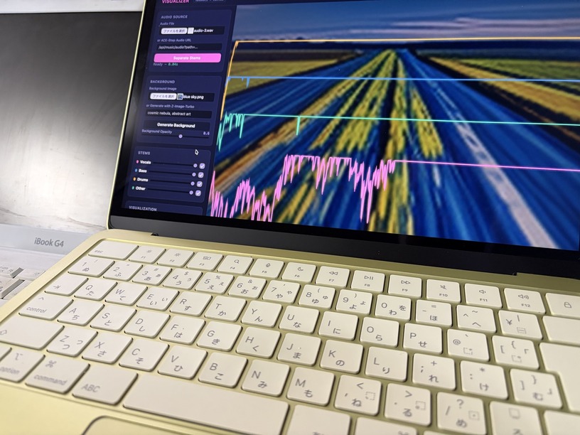 「わずか8GBのメモリ」MacBook Neo上に構築した完全オリジナルAIエージェントをさらに進化させる。音声対話、MVビジュアライザーを実装した（CloseBox） 画像