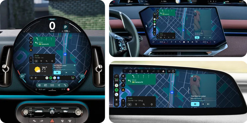GoogleのAndroid Autoが車内体験を刷新。駐車時に車内ディスプレイでYouTube再生、Gemini AIも進化 画像