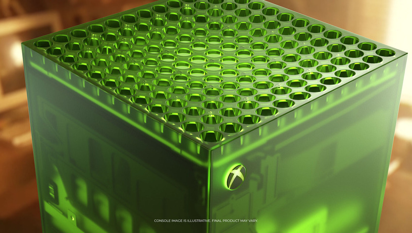 Xbox25周年記念限定モデル「Xbox Series X25 Limited Edition」発表。初代Xboxのグリーンを纏った半透明筐体、コントローラーもセット 画像
