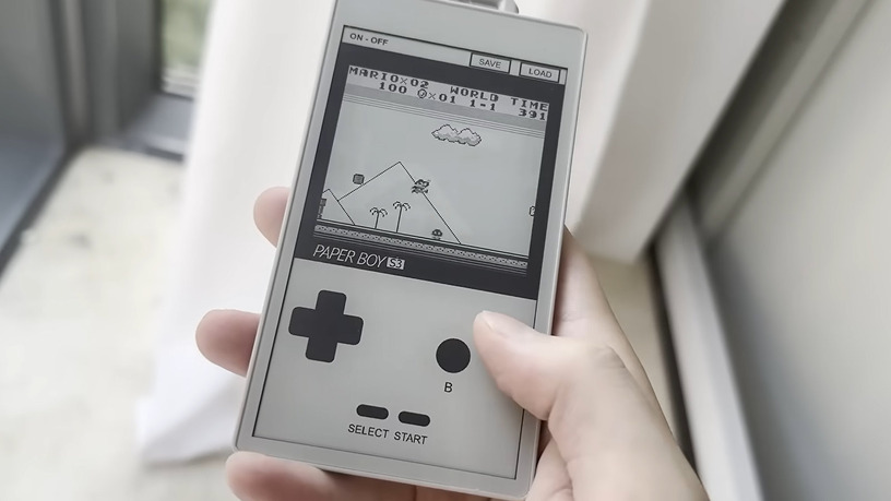 電子ペーパー開発キットでゲームボーイを60Hz表示するエミュレーター『Paper Boy S3』 画像
