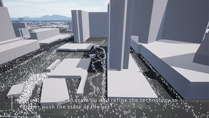 アマゾン、都市を丸ごと再現するデジタルツイン「AWS SimSpace Weaver」発表。感染拡大やゲームまで3Dシミュレーション 画像