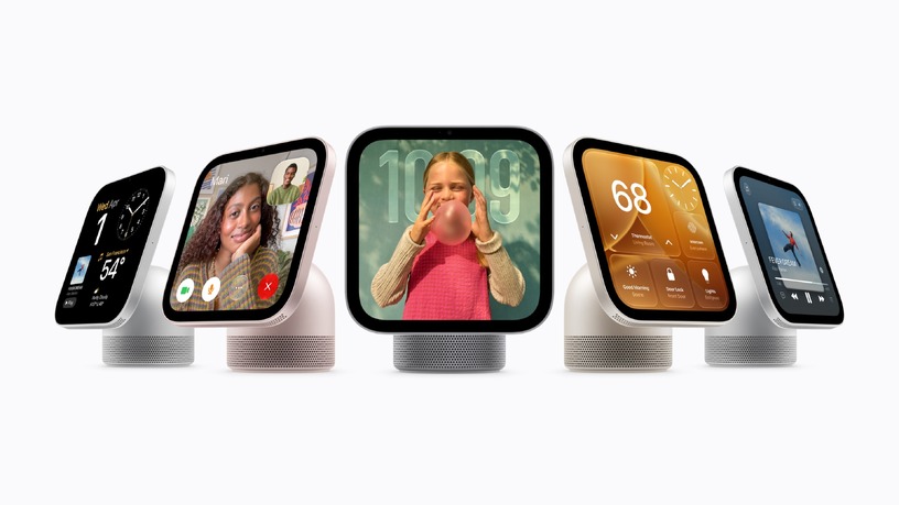 Apple、新しいスマートホーム製品 HomeView 発表。7インチ画面にSiri AI搭載、6人まで見分けて本人向け表示に 画像