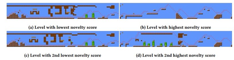 AIでスーパーマリオのステージを生成する「MarioGPT」発表。土管多め、敵少なめなど自然言語で指示 画像