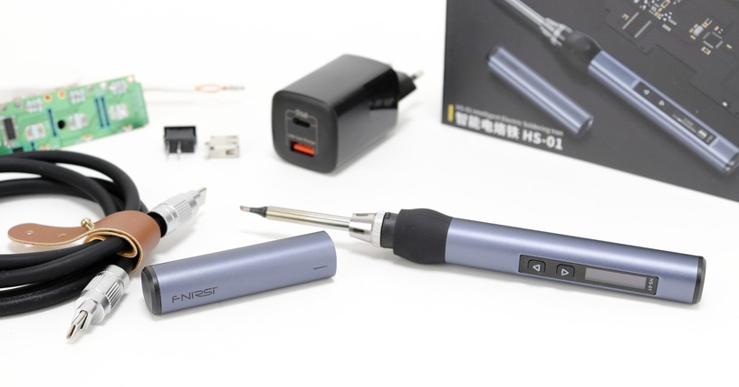 電源オンから8秒で使えるUSB PDハンダごて「FNIRSI HS-01」を試してみました:#てくのじ何でも実験室 画像
