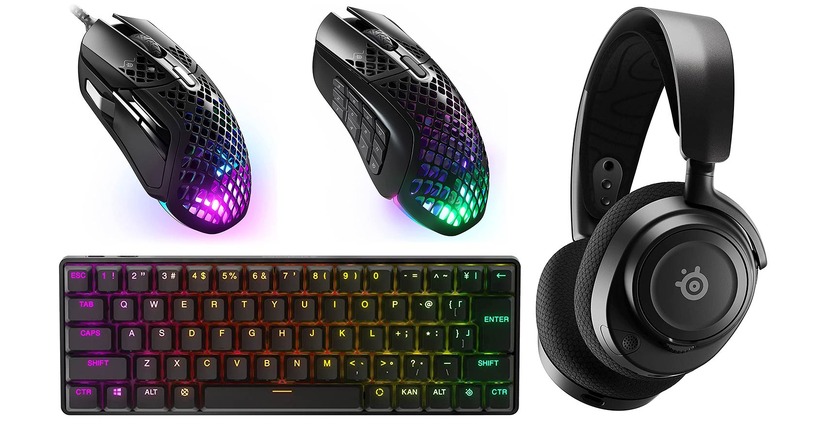 SteelSeriesのゲーミングデバイスが10％オフ。マウス、キーボード、ヘッドセットがAmazonでセール中 #てくのじDeals 画像