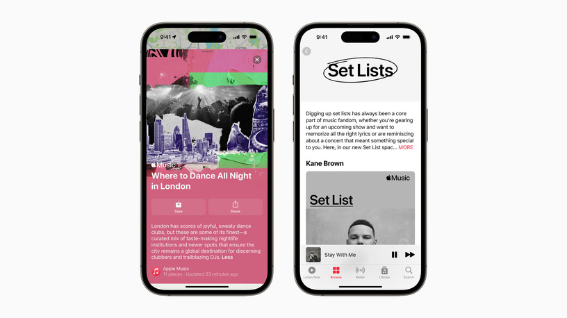 iPhoneのマップでライブ開催が分かる「コンサートディスカバリ機能」、Apple Musicにツアー日程やセトリも 画像